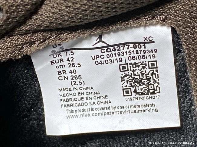 Official Maikesneakers Low SP Dark Scott CQ4277-001 Mocha x 1 OG Air Travis Jordan 0813